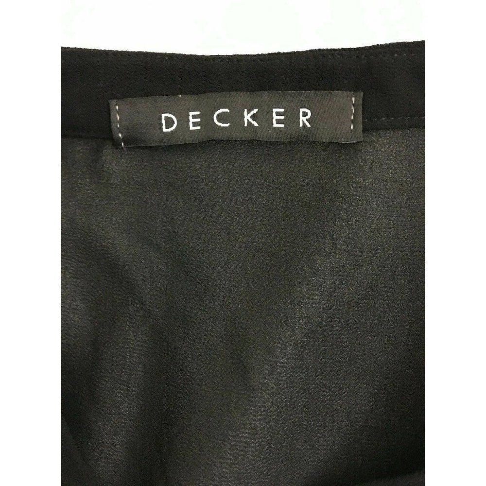 Decker Button Down Tank Top Sheer back - Picture 6 of 8